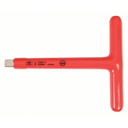 Socket Driver: 1/2 in Drive Size, 7 3/4 in Overall Lg, Alloy Steel, Chrome