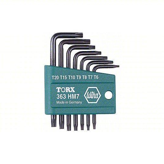 Short, 7 Pieces, T10/T15/T20/T6/T7/T8/T9 Tip Size, Std End, Organizer, 2 Tips