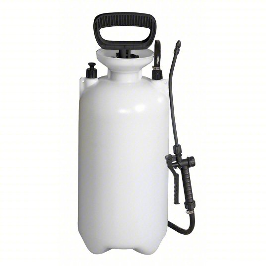 Handheld Sprayer: 2 gal Tank, Poly Tank, 19 7/10 ft Max Spray Distance, 45 psi