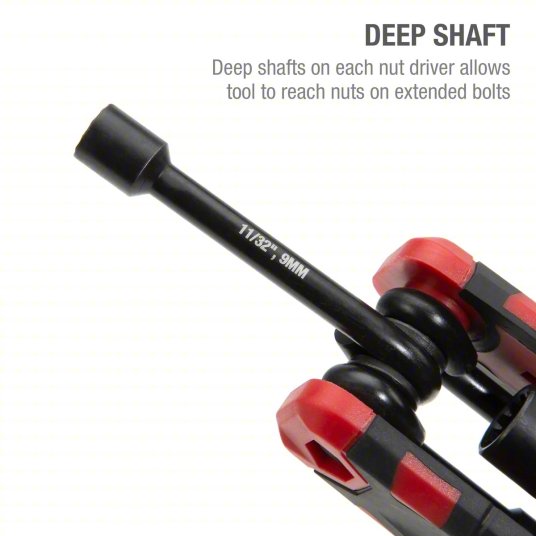 Metric/SAE, 3/8 in Bolt Clearance, 5/8 in Shank Lg