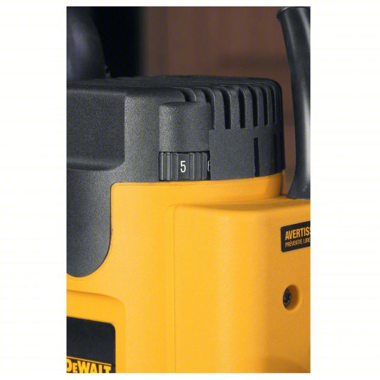 Router: Mid-Size, Plunge Base, 2 hp, Variable Speed, 24,000 RPM, 1/4 in_1/2 in Collet