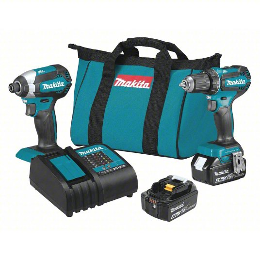 Tool Combination Kit: 2 Tools, Drill/Impact Driver, 18 V DC Volt, Battery Included