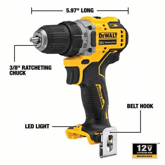 Tool Combination Kit: 2 Tools, Drill/Impact Driver, 12 V DC Volt, Battery Included