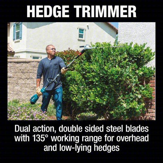 String Trimmer and Attachments: LXT®, Trimmer and Hedge Trimmer, 20 in Hedge Trimmer Blade Lg