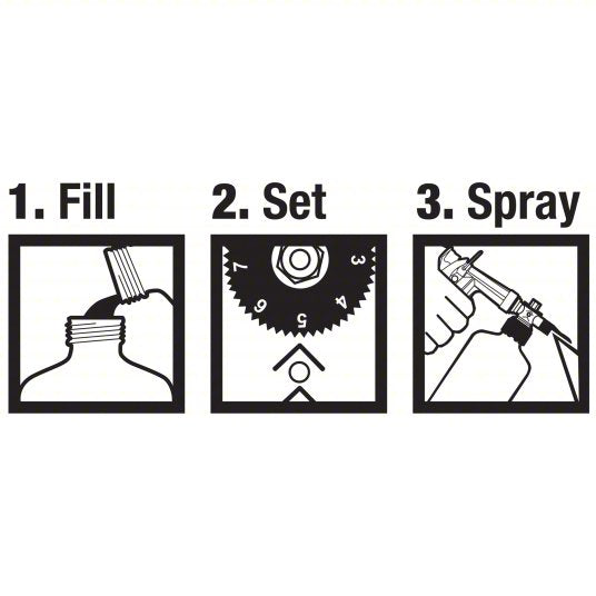 Handheld Sprayer: Spot, 1/4 gal Tank, Poly Tank, 25 ft Max Spray Distance, 40 psi, Adj Nozzle