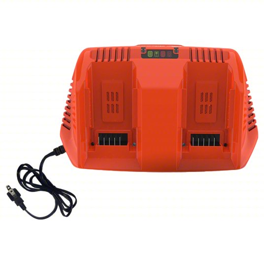 Charger: ECHO, For Li-ion Battery Chemistry, For 56V Battery Volt, (2) 56V, Rapid, Simultaneous