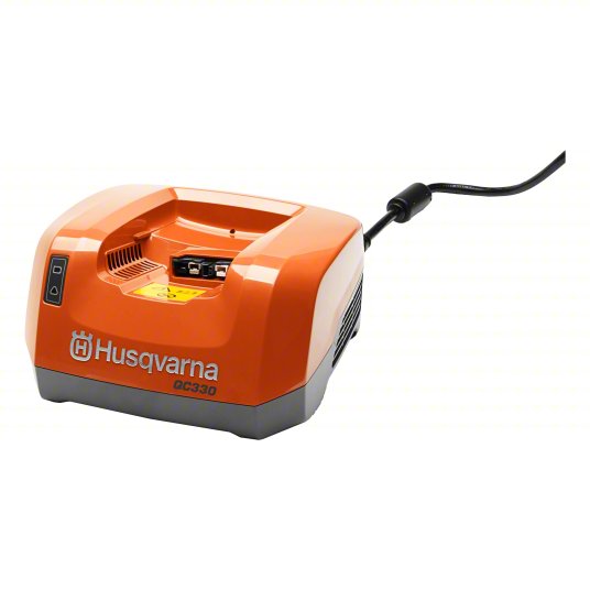 Charger: Husqvarna, For Li-ion Battery Chemistry, For 36V Battery Volt, (1) 36V, Rapid, 100-240V