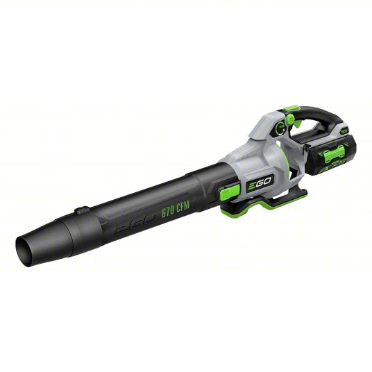 Battery-Powered Handheld Leaf Blower: POWER+, 670 cfm Max. Air Flow, 180 mph Max. Air Speed