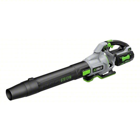 Battery-Powered Handheld Leaf Blower: POWER+, 670 cfm Max. Air Flow, 180 mph Max. Air Speed