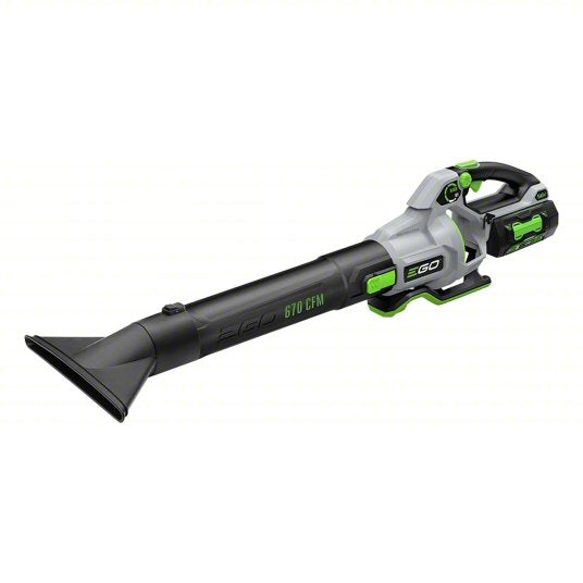 Battery-Powered Handheld Leaf Blower: POWER+, 670 cfm Max. Air Flow, 180 mph Max. Air Speed