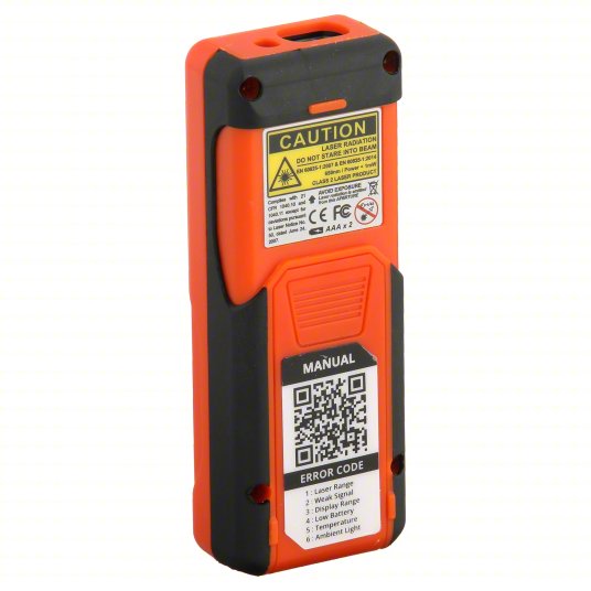 Laser Distance Meter: Area Measurement/Distance Measurement/Volume Measurement, AAA