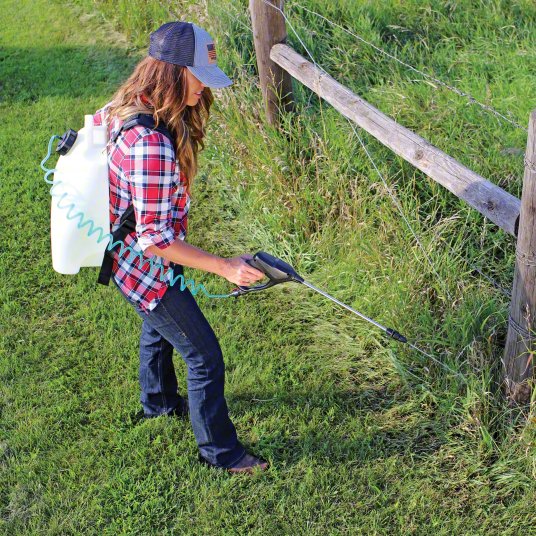 Cordless Cart Sprayer: Spot, 4 gal Tank, Poly Tank, 25 ft Max Spray Distance, 45 psi