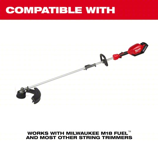 String Trimmer Line: High Density Polyethlyene, 0.95 in Dia, 750 ft Overall Lg, Twisted