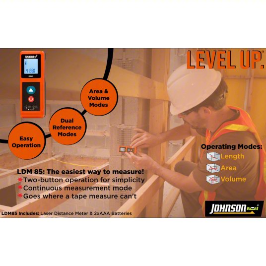 Laser Distance Meter: Area Measurement/Distance Measurement/Volume Measurement, AAA