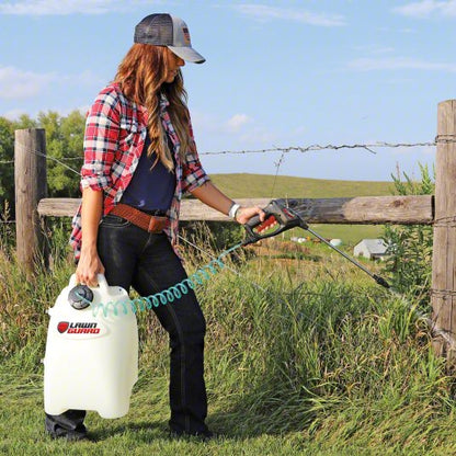 Cordless Cart Sprayer: Spot, 4 gal Tank, Poly Tank, 25 ft Max Spray Distance, 45 psi