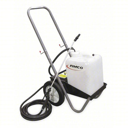 Cordless Cart Sprayer: Spot, 5 gal Tank, Poly Tank, 25 ft Max Spray Distance, 60 psi, 21-30 ft