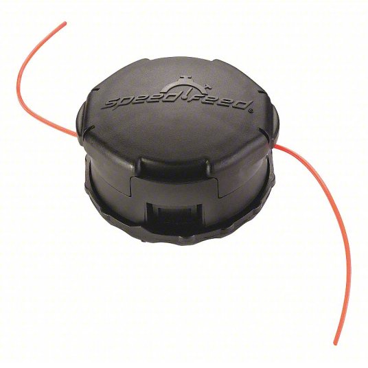 String Trimmer Head: 0.095 in Dia, 20 ft Overall Lg, Round, Black, 50 ft or Less