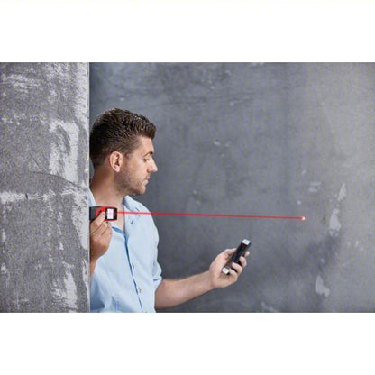 Laser Distance Meter: Area Measurement, Inch/Metric, 1/4 m – 40 m, 2 mm, AAA, Bluetooth