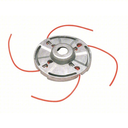 String Trimmer Head: Die-Cast Aluminum, 0.13 in Dia, Round, Gray, Compatible w/ SRM Std Torque