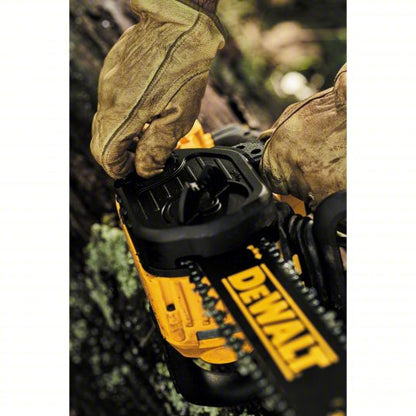 Battery-Powered Chainsaw: 12 in Bar Lg, Rear Handle, Auto Chain Oiler, 20 V, Battery-Powered