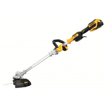 Battery-Powered String Trimmer Kit: 14 in Cutting Wd, Straight Shaft, 38 in Shaft Lg, 5.0 Ah