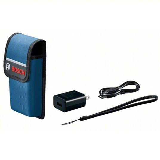 Laser Distance Meter: Inch, 400 ft, ± 0.0625 in, 3V, Bluetooth, Digital, Batteries Included