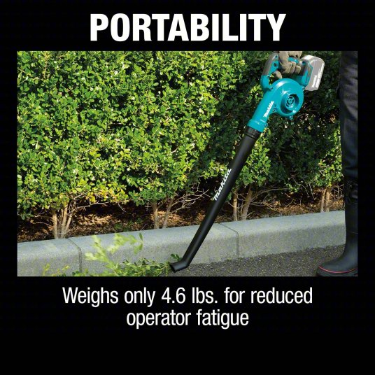 Battery-Powered Handheld Leaf Blower: LXT®, 113 cfm Max. Air Flow, 152 mph Max. Air Speed