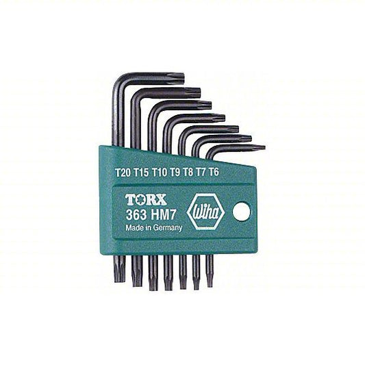 Short, 7 Pieces, T10/T15/T20/T6/T7/T8/T9 Tip Size, Std End, Organizer, 2 Tips