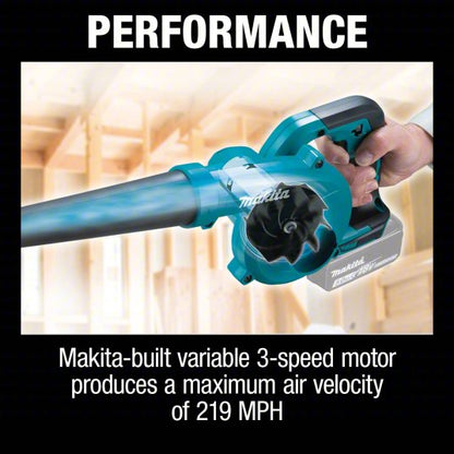 Battery-Powered Handheld Leaf Blower: LXT®, 113 cfm Max. Air Flow, 219 mph Max. Air Speed