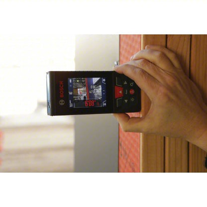 Laser Distance Meter: Inch, 400 ft, ± 0.0625 in, 3V, Bluetooth, Digital, Batteries Included