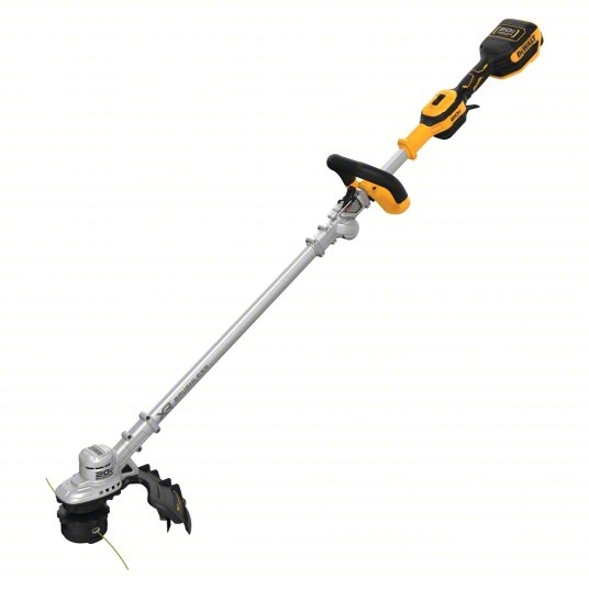 Battery-Powered String Trimmer Kit: 14 in Cutting Wd, Straight Shaft, 38 in Shaft Lg, 5.0 Ah