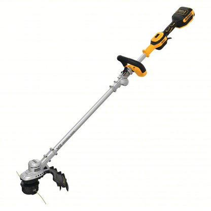 Battery-Powered String Trimmer Kit: 14 in Cutting Wd, Straight Shaft, 38 in Shaft Lg, 5.0 Ah