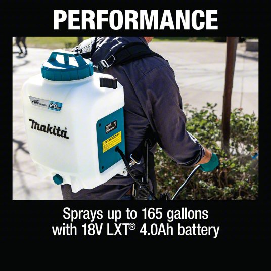 Cordless Backpack Sprayer: For Lawn, Garden and Agriculture, 2 5/8 gal Tank Capacity