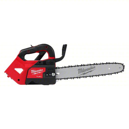 Chainsaw: 14 in Bar Lg, Top Handle, Auto Chain Oiler, 18 V DC, Includes: Tool Only, 35 cc
