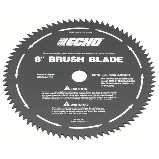 Brush Cutter Blade: 8 in Dia, Metal, DSRM-2600U/SRM-2620/SRM-2620T/SRM-266