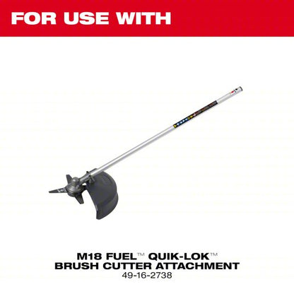 Brush Cutter Blade: 9 in Dia, Steel, 49-16-2738