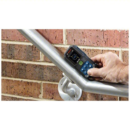 Laser Distance Meter: Inch, 6 in – 165 ft, ± 0.0625 in, 3V, Rubber, Bluetooth, Digital, SAE