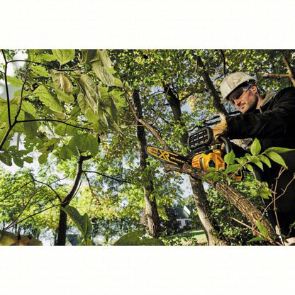 Battery-Powered Chainsaw: 12 in Bar Lg, Rear Handle, Auto Chain Oiler, 20 V, Battery-Powered