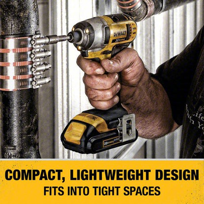 Cordless Tool Combination Kit: 2 Tools, Drill/Impact Driver, 20 V DC Volt, Battery Included