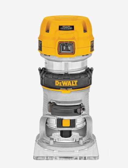 Router: Compact, Fixed Base, 1.25 hp, Variable Speed, 27,000 RPM, 1/4 in Collet, Palm Grip