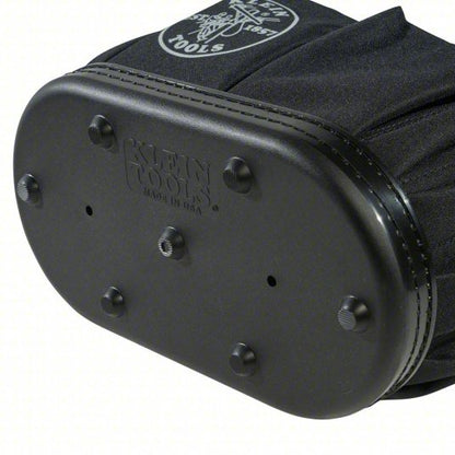 Bucket Bag: 14 in W x 10 in H, Orange, Plastic, 14 Pockets, Open Top