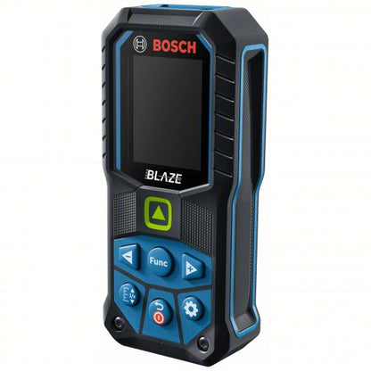 Laser Distance Meter: Inch, 6 in – 165 ft, ± 0.0625 in, AA, Rubber, Digital, Green, SAE