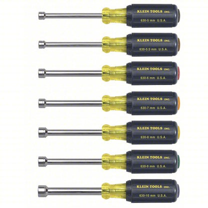 Metric, 10 mm/5.5 mm/5 mm/6 mm/7 mm/8 mm/9 mm Tip Size, 3 in Shank Lg