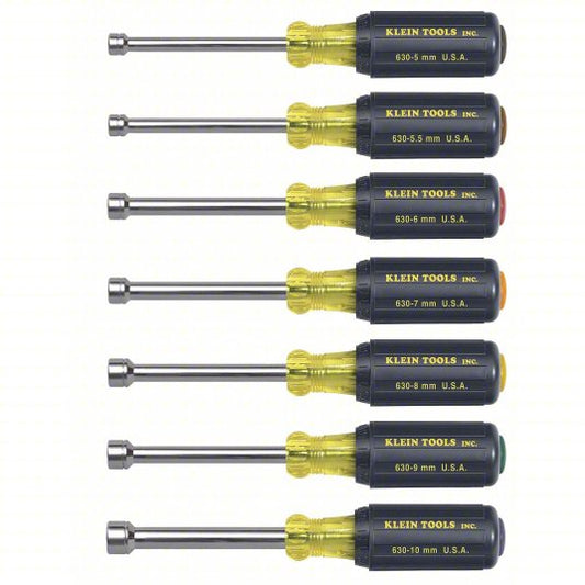 Metric, 10 mm/5.5 mm/5 mm/6 mm/7 mm/8 mm/9 mm Tip Size, 3 in Shank Lg