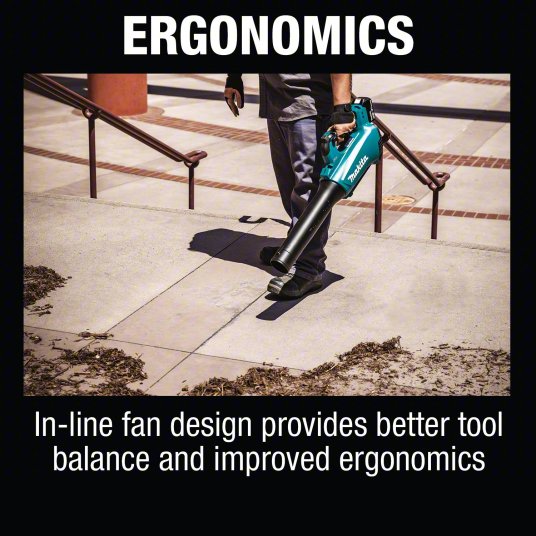 Battery-Powered Handheld Leaf Blower Kit: LXT®, 459 cfm Max. Air Flow, 116 mph Max. Air Speed