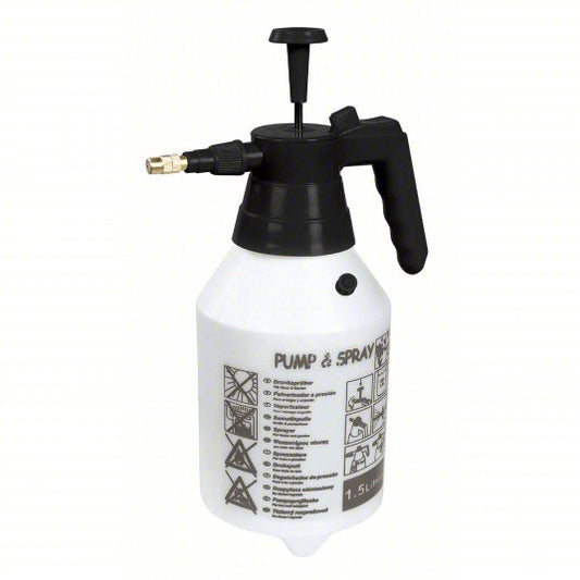 Handheld Sprayer: 3/8 gal Tank, Poly Tank, 9 4/5 ft Max Spray Distance, 35 psi