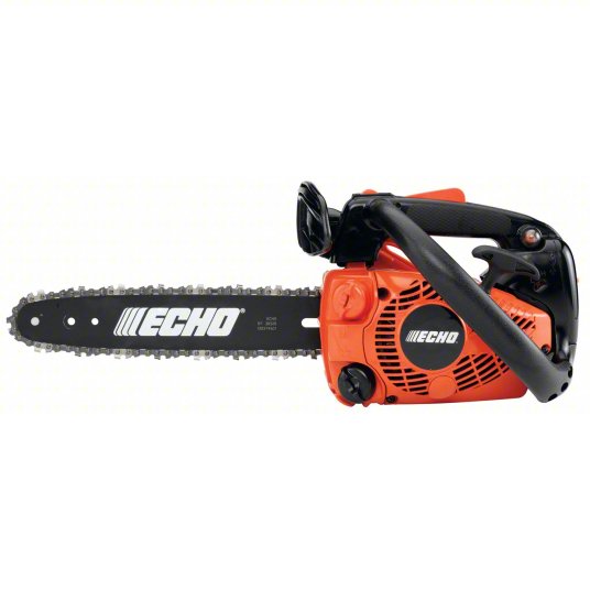 Gas-Powered Chainsaw: 12 in Bar Lg, Top Handle, Auto/Adj/Auto Chain Oiler, 1.7 hp Horsepower