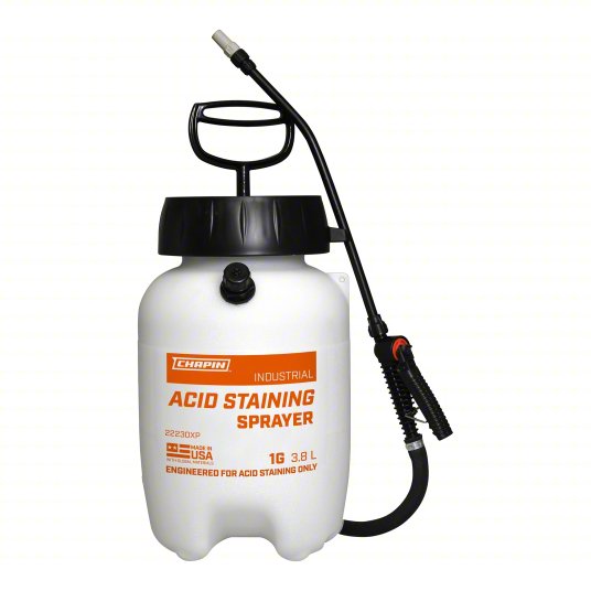 Handheld Sprayer: Spot, 1 gal Tank, Poly Tank, 25 ft Max Spray Distance, 60 psi, 21-30 ft