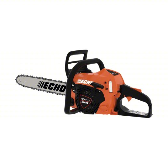 Gas-Powered Chainsaw: 14 in Bar Lg, Rear Handle, Auto Chain Oiler, 1.65 hp Horsepower, 34.4 cc