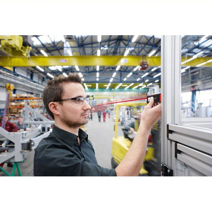 Laser Distance Meter: Area Measurement, Inch/Metric, 1/4 m – 200 ft, ± 1.5 mm, AAA, LCD